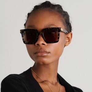 BOTTEGA VENETA Oversized square-frame sunglasses